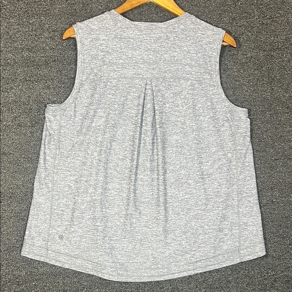 Athleta Gray Relaxed Boxy Fit Tank, Womens 1X - Picture 6 of 6
